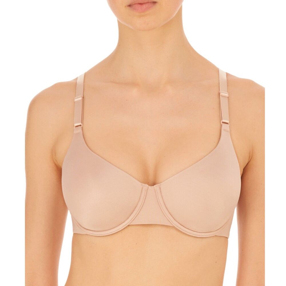 NEW Natori Liquid Full Fit Contour Underwire Bra in Light Mocha Beige Size 32DD